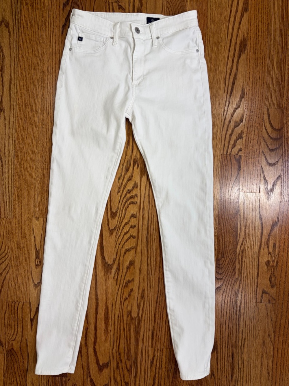 AG White Skinny Jeans